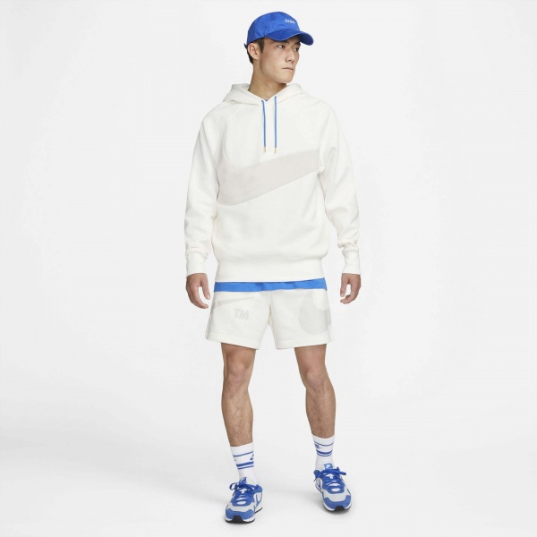 Джемпер Nike M NSW SWOOSH TCH FLC PO HD DD8222-133 р. L белый