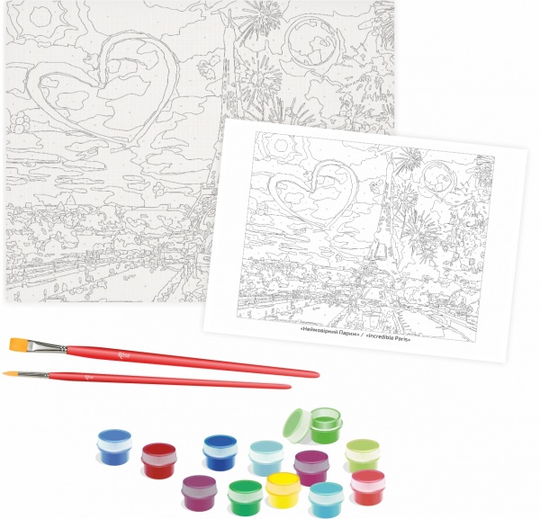 Картина по номерам Невероятный Париж 35x45 см Rosa Start 