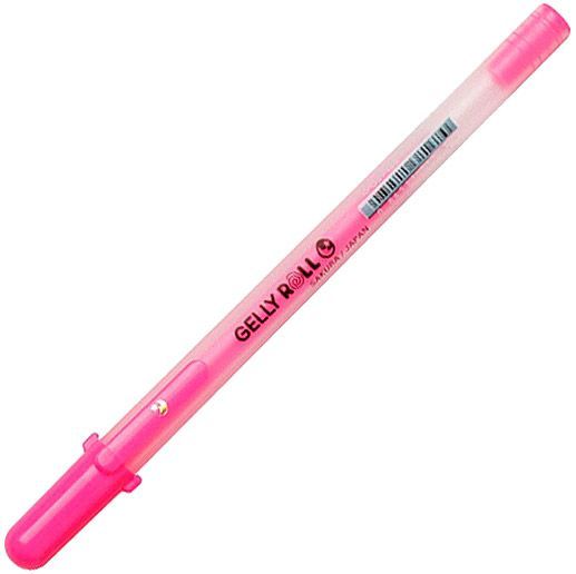 Ручка гелевая Gelly Roll Sakura MOONLIGHT розовый флуорисцентний 