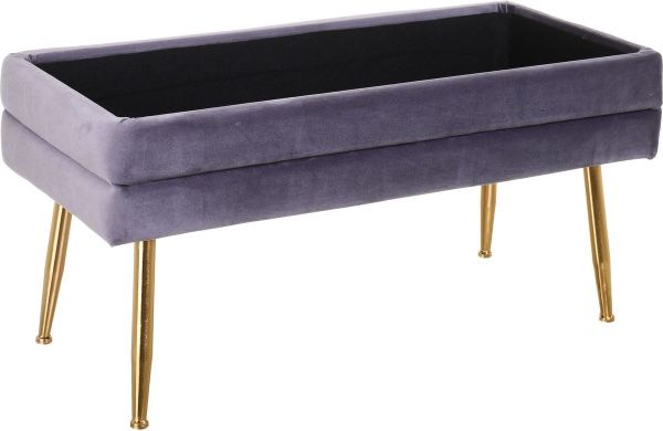 Сундук-пуф Pierre 79,5х37,5х42 см темно-серый 