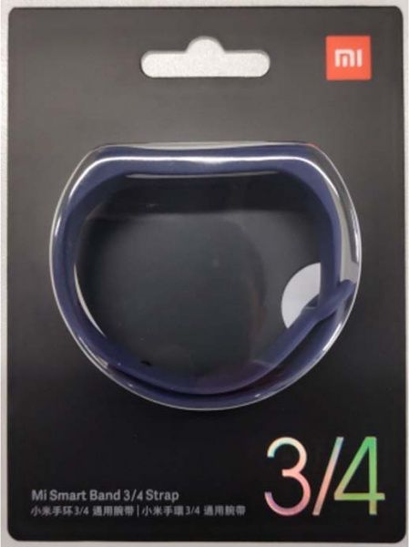 Змінний ремінець Xiaomi для Mi Smart Band 3/4 blue 619356 