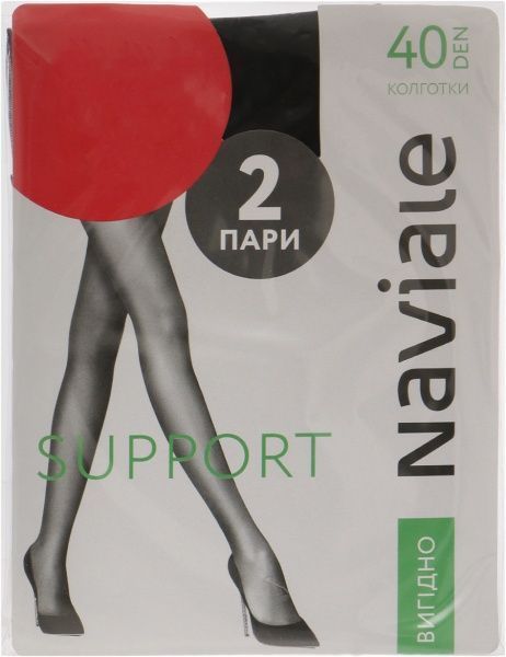 Колготки NAVIALE 1003 SUPPORT 2 пари 40 den nero р. 2 черный 
