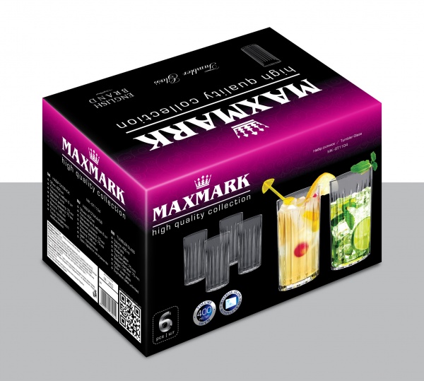 Набор стаканов высоких MK-GT1104 400 мл 6 шт. Maxmark 