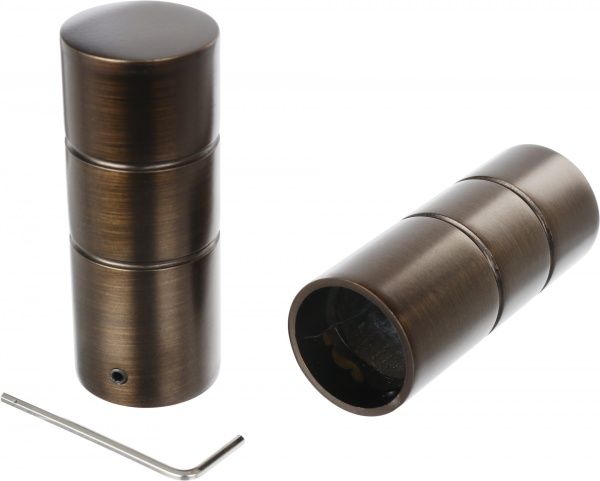 Наконечник Zylinder Gardinia Windsor набірний d25 мм бронзовий 