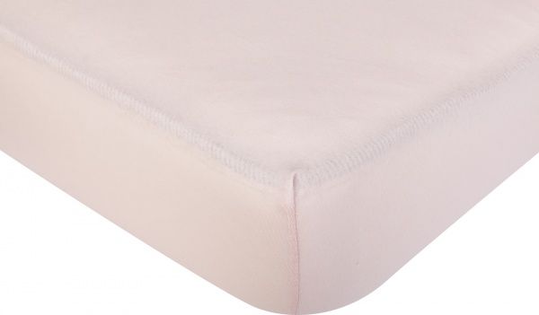 Простирадло на резинці трикотажне 100x200 см світло-рожевий Durutex 