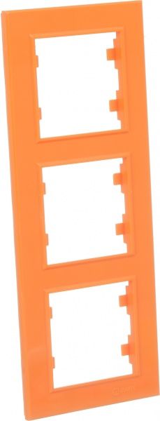 Рамка тримісна Makel Karea вертикальна помаранчевий