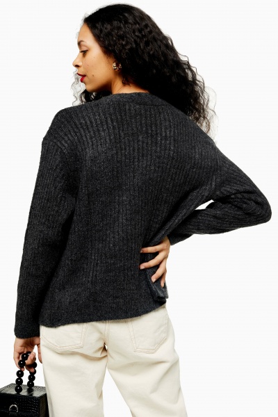 Кардиган TopShop PETITES 26E07R-CHR р. S темно-серый