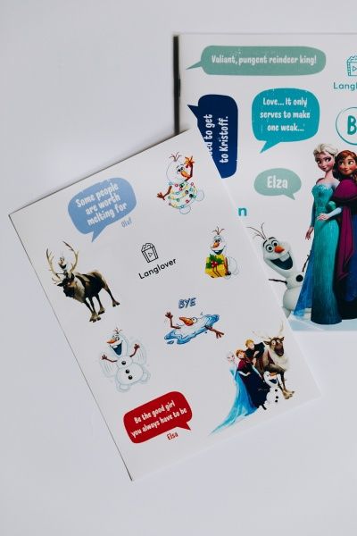 Журнал «для изучения английского языка Frozen Heart LangLover»