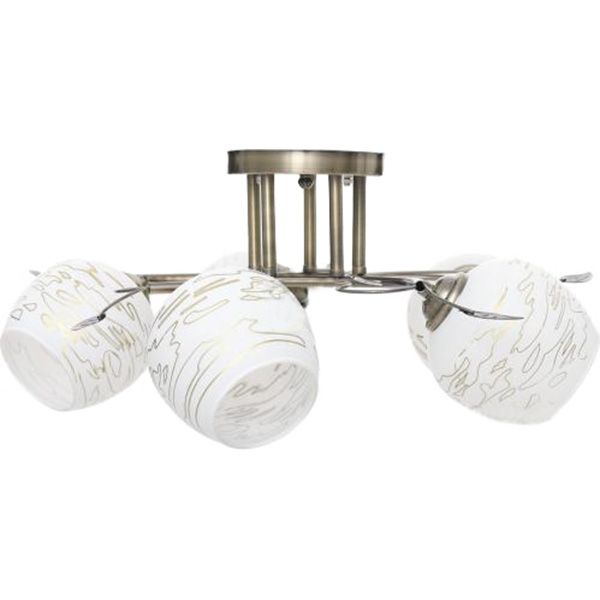 Люстра потолочная Accento lighting Antares 5xE27 античная латунь ALG-73477/5 