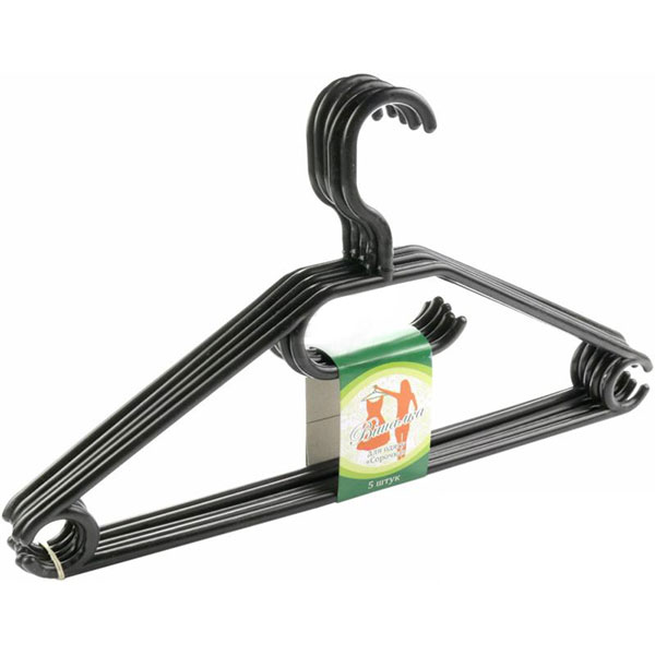 Набор вешалок Рубашка черные 5 шт