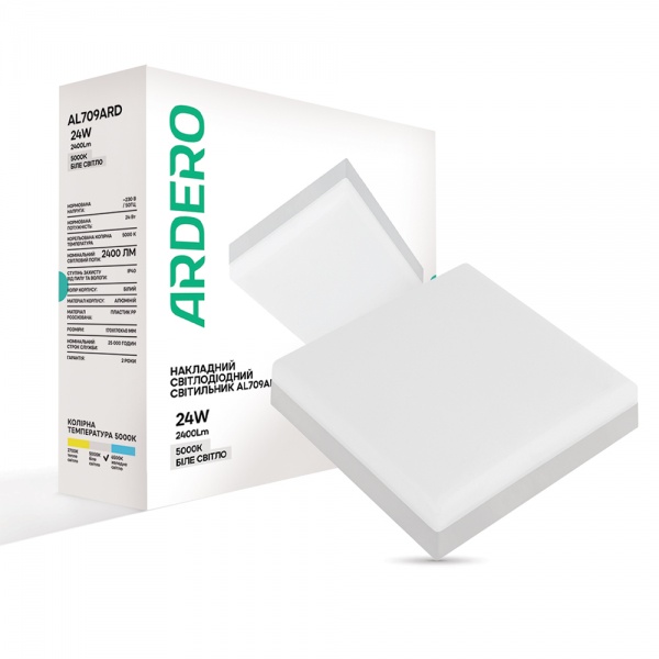 Светильник административный LED ARDERO 24 Вт IP40 белый AL709ARD 