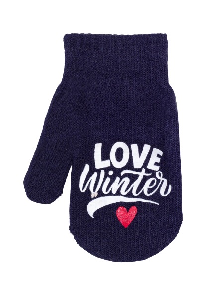 Варежки YO! (5904921649483) р.12 темно-синий 