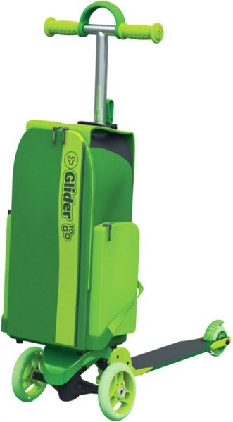 Самокат Yvolution с рюкзаком Y Glider To Go XL зеленый 100913 