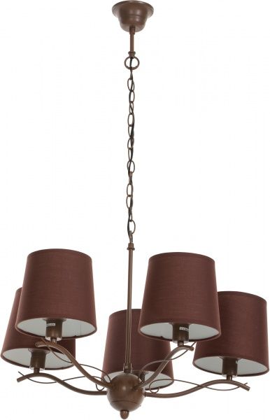 Люстра підвісна Інтерклас НСБ 04-5хХХ-331 5xE14 коричневий 9423/5 