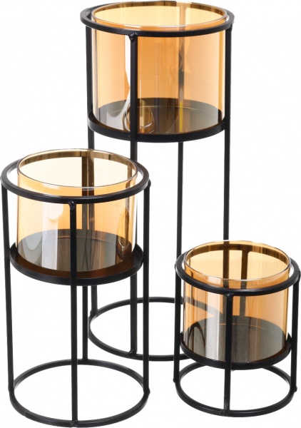 Свічник на підставці L 140x140x315 мм