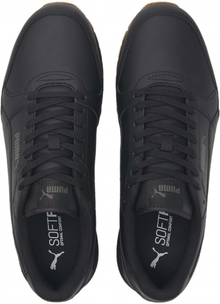 Кроссовки Puma ST RUNNER V3 L PUMA BLACK-PUMA BLACK-GUM 38485504 р.40 черный