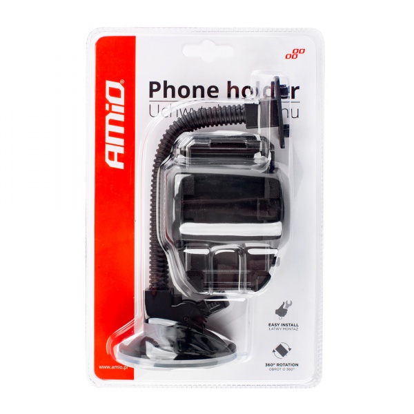 Тримач для мобільного телефона (01250) AMiO HOLD-03 чорний