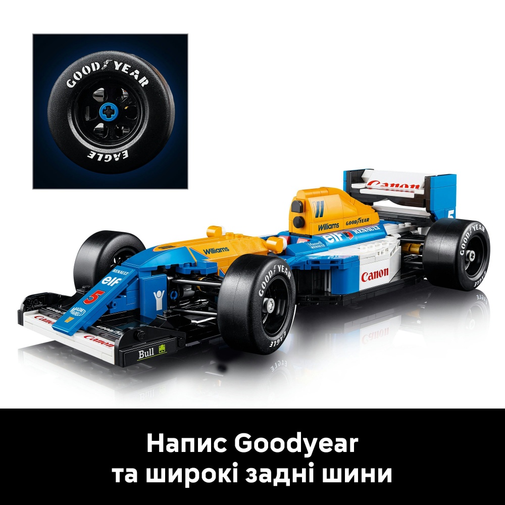 Конструктор LEGO Icons Williams Racing FW14B і Найджел Менселл 10353
