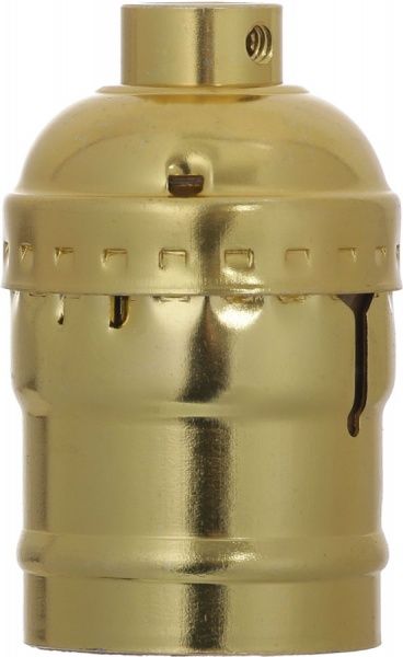 Патрон електричний EMT гладкий 13 E27 метал золотий 22-0142У