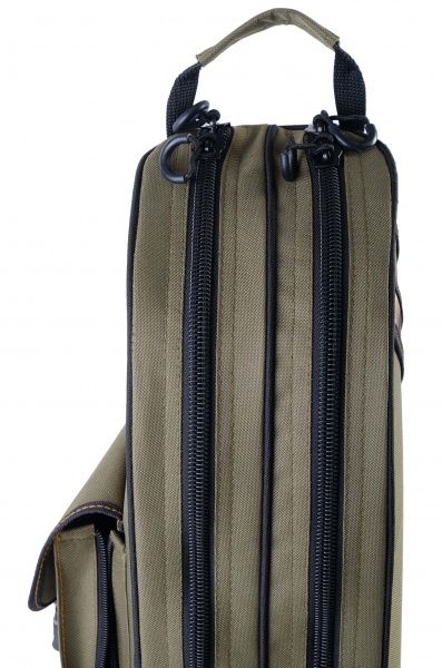 Чехол для удилища KENT&AVER 145 см двухсекционный полужесткий №2 зеленый