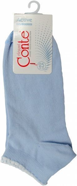 Носки Conte ACTIVE хлопковые р. 23-25 голубой 
