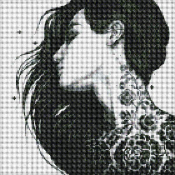 Алмазна мозаїка Непокірна 40х40 см Ідейка 