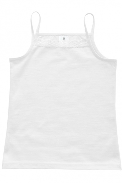 Майка для девочек Роза р.158 белый 210425 