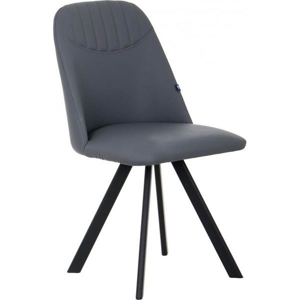 Стул Nowy Styl Milana 4L black (BOX-2) (CH) Eco-70 серый