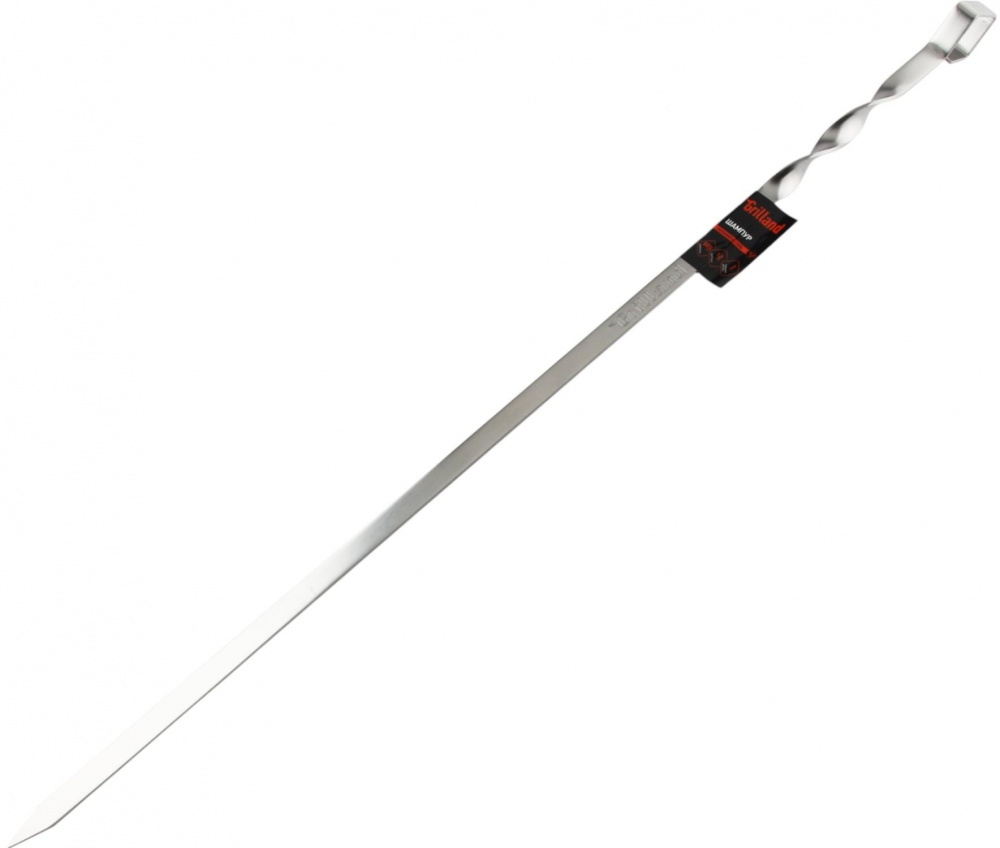 Шампур Grilland 600х12х2 мм нержавеющая сталь