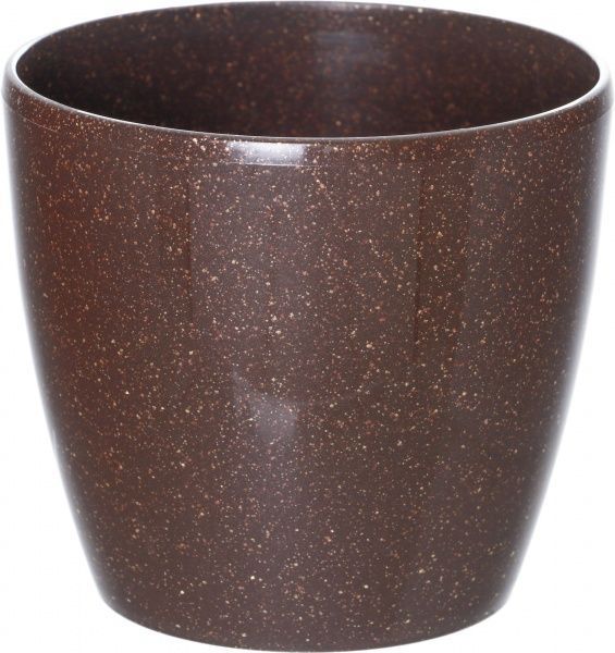 Горшок пластиковый Алеана Матильда круглый 2,1л мокко (113083) 