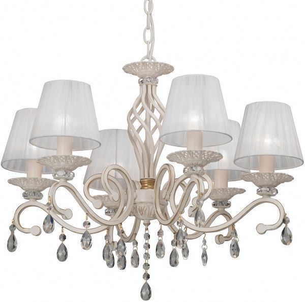 Люстра подвесная Vitaluce 6xE14 белый с золотистым V1679-0/6 