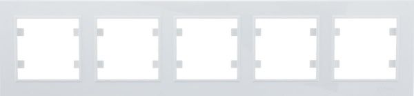 Рамка пятиместная Makel Karea горизонтальная белый