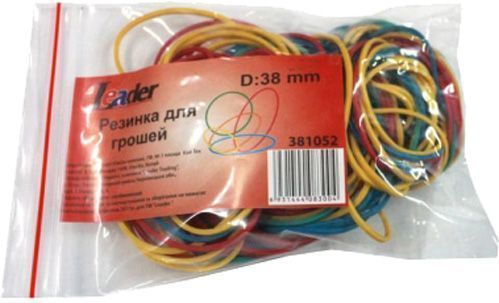 Резинки для денег Leader цветные 40 гр 