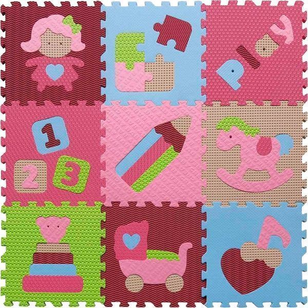 Коврик-пазл Limpopo «Интересные игрушки» GB-M1707 92х92 см