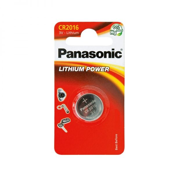 Батарейка Panasonic Panasonic CR 2016 (CR-2016EL/1B) CR2016 1 шт. (CR-2016EL/1B) 