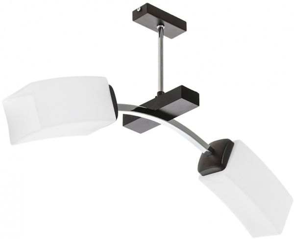 Люстра потолочная Luminex Corona 2xE14 белый/хром 0523 