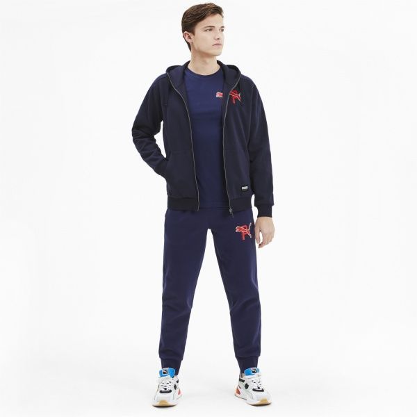 Джемпер Puma ATHLETICS FZ Hoodie 58345806 р. M синій