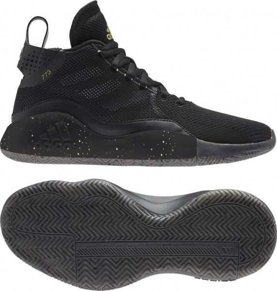 Кроссовки Adidas D Rose 773 2020 FW9838 р.UK 10,5 черный