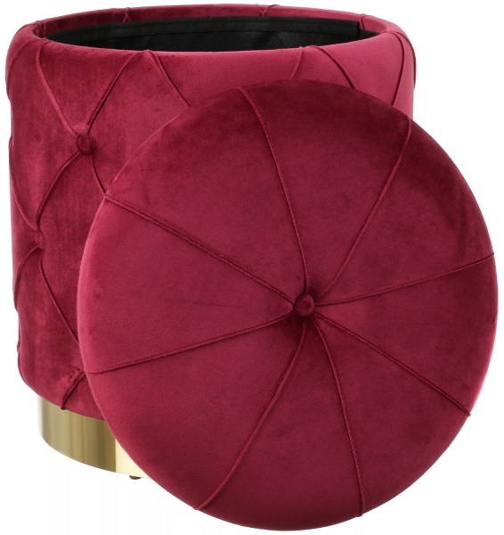 Сундук-пуф Louis бордо 40х40х44 см 