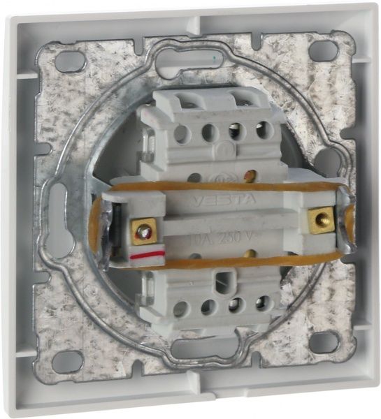 Кнопка звонка UP! (Underprice) Vesta без подсветки 10 А 220В белый