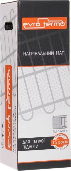 Нагревательный мат Evro-Termo 150, 1,9 кв.м