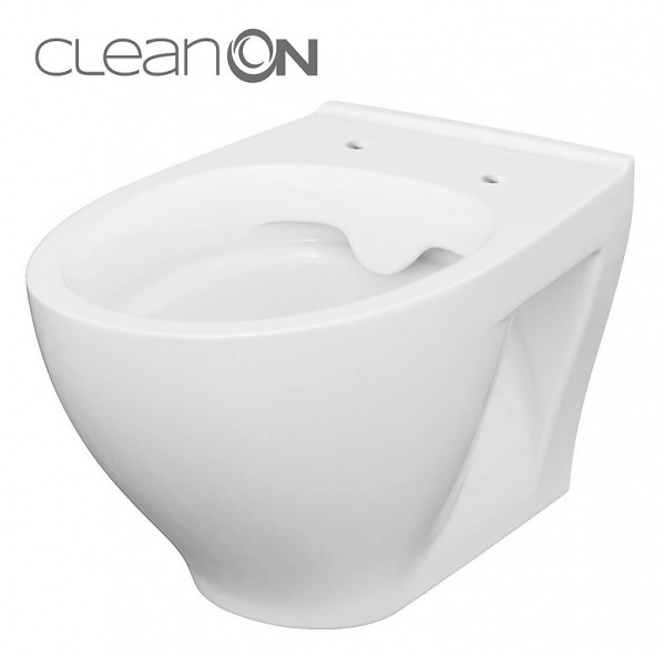 Унитаз подвесной Cersanit MODUO 934 CleanOn с дюропластовым сиденьем Slim