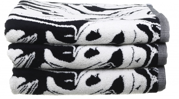 Полотенце Manchas 70x140 см черный 