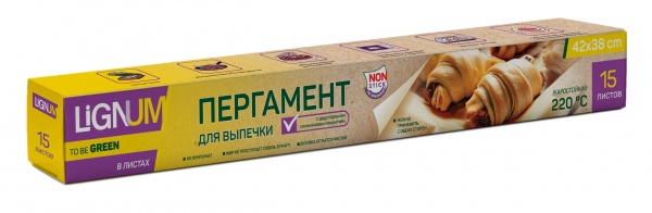 Бумага для выпекания LIGNUM 42x38 см 15 листов