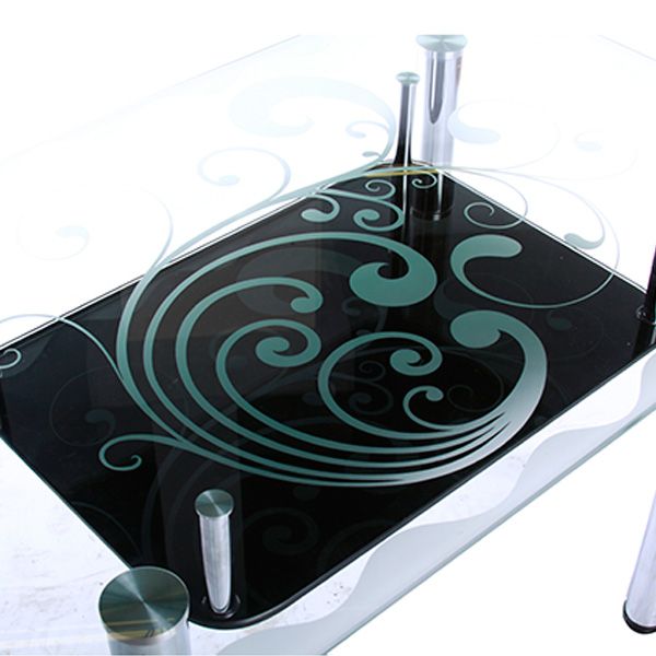 Стол обеденный Maximum Темный блюз DT R с полкой