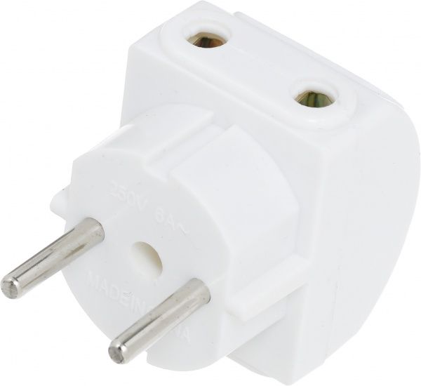 Адаптер UP! (Underprice) без заземления 5 гн. белый YK-308-WH 