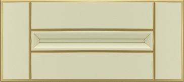 Фасад для кухні Грейд-Плюс Ваніль патинована золотом №384 176x396 Паюта