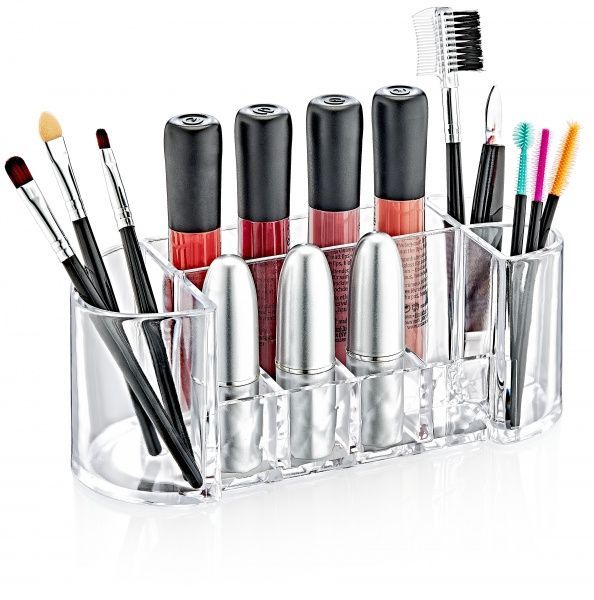 Органайзер BoxUp овальний Diamond 7x18x7 см пластик прозорий FT-024 