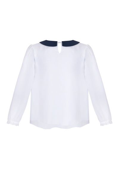 Блуза Sasha 3671/3 р.140 белый с синим 