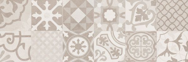 Плитка Allore Group Dover Vetro Ivory W\DEC M NR Satin 25x75 